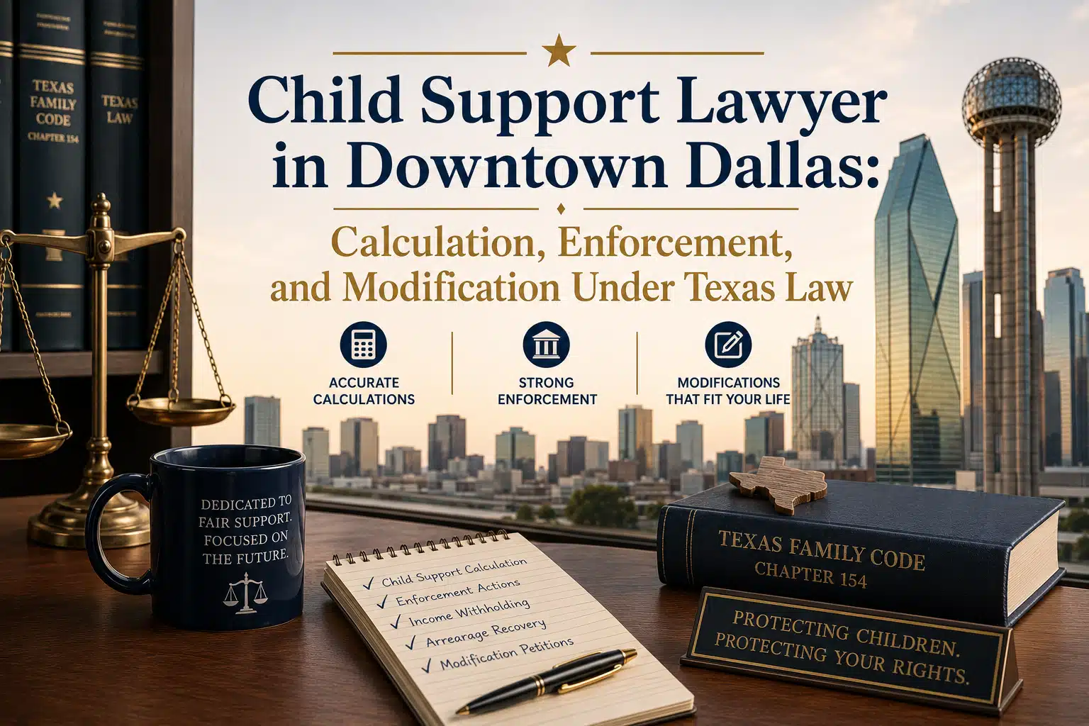 Child Support Lawyer in Downtown Dallas Calculation, Enforcement, and Modification Under Texas Law