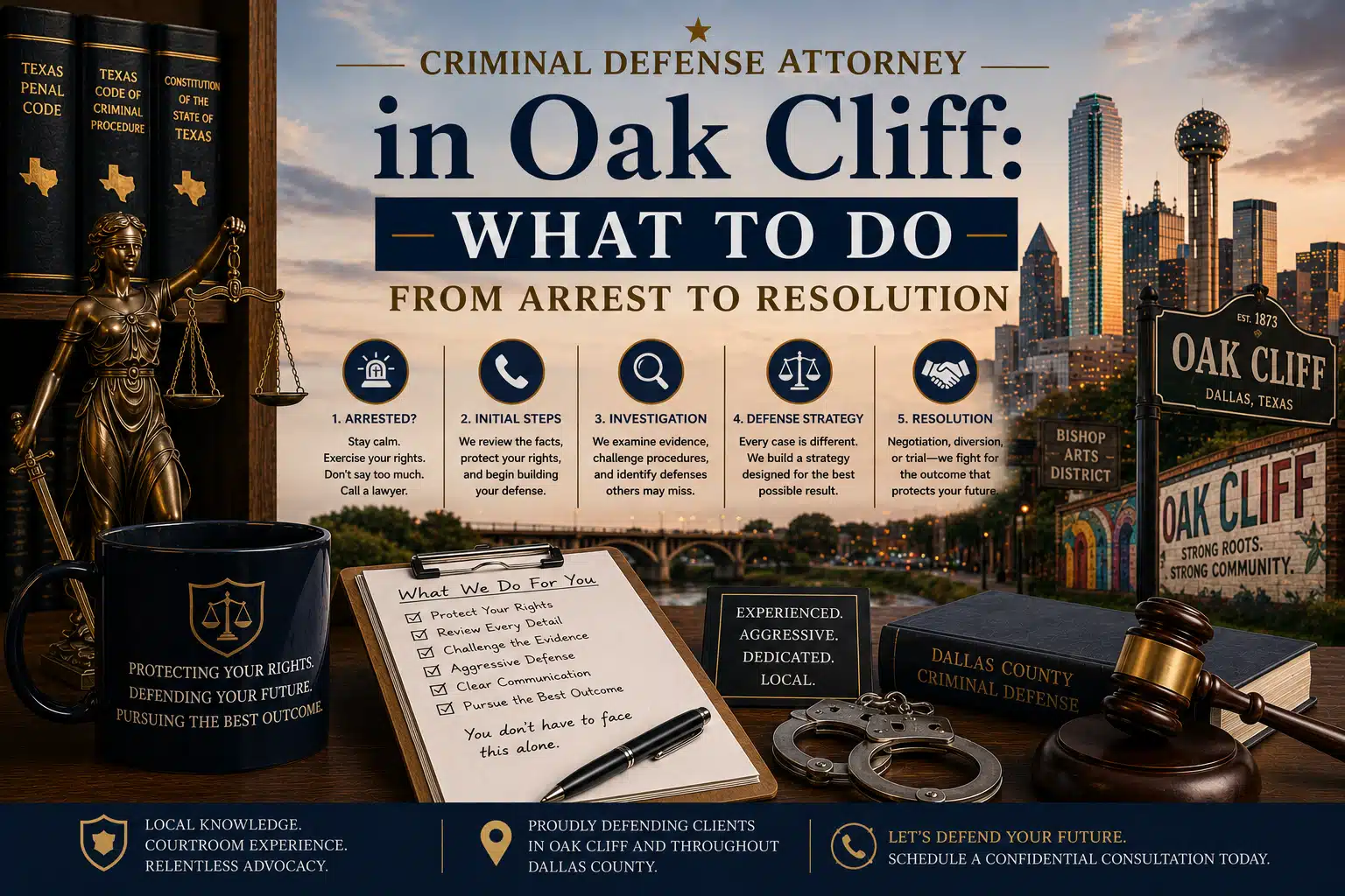 Criminal Defense Attorney in Oak Cliff What to Do From Arrest to Resolution