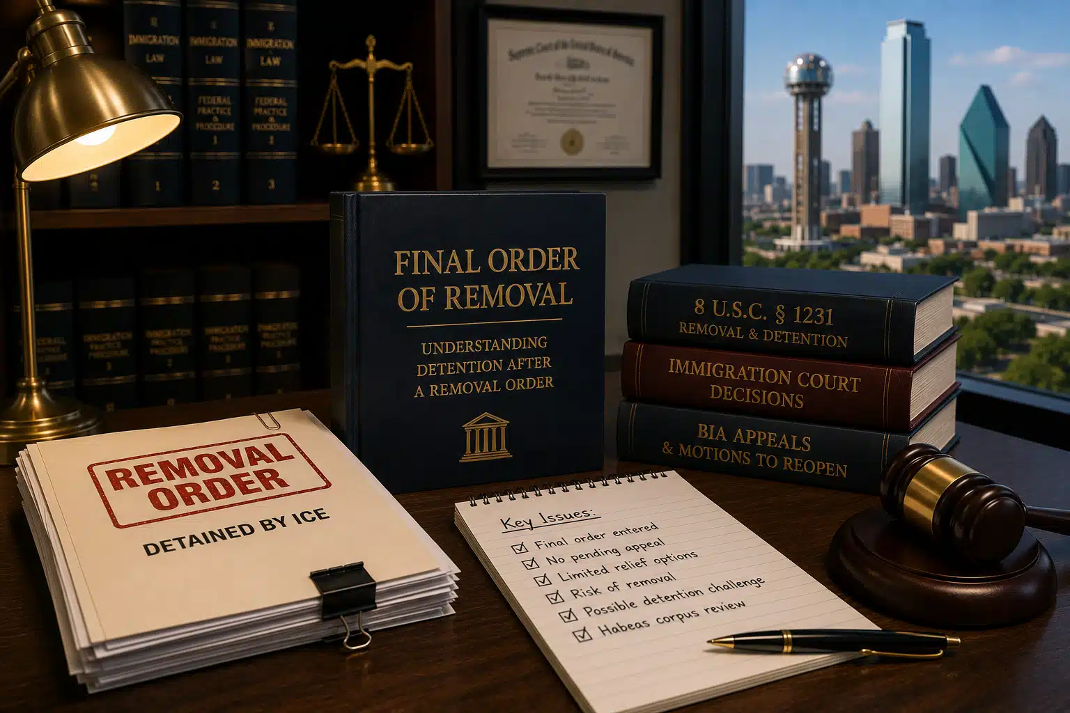 ice detention final order removal dallas fort worth