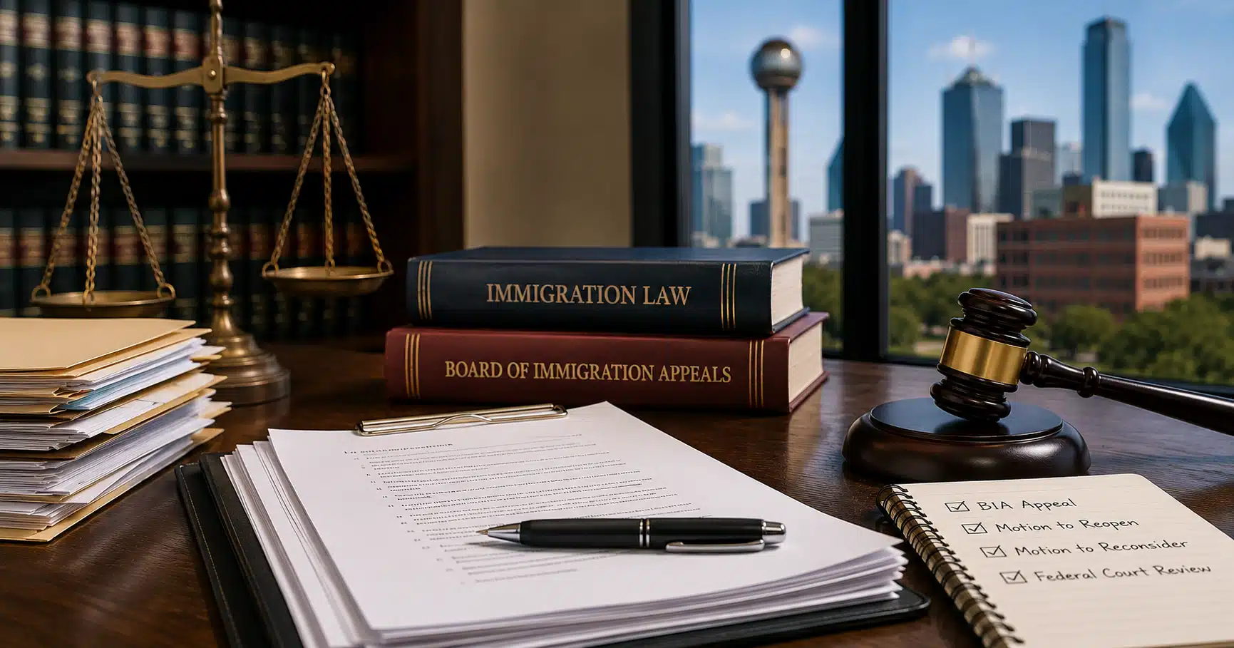 immigration judge denied case dallas appeal options